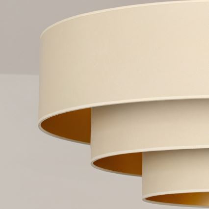 Brilagi - Plafonnier LUNETA 3xE27/60W/230V Ø 80 cm crème/doré