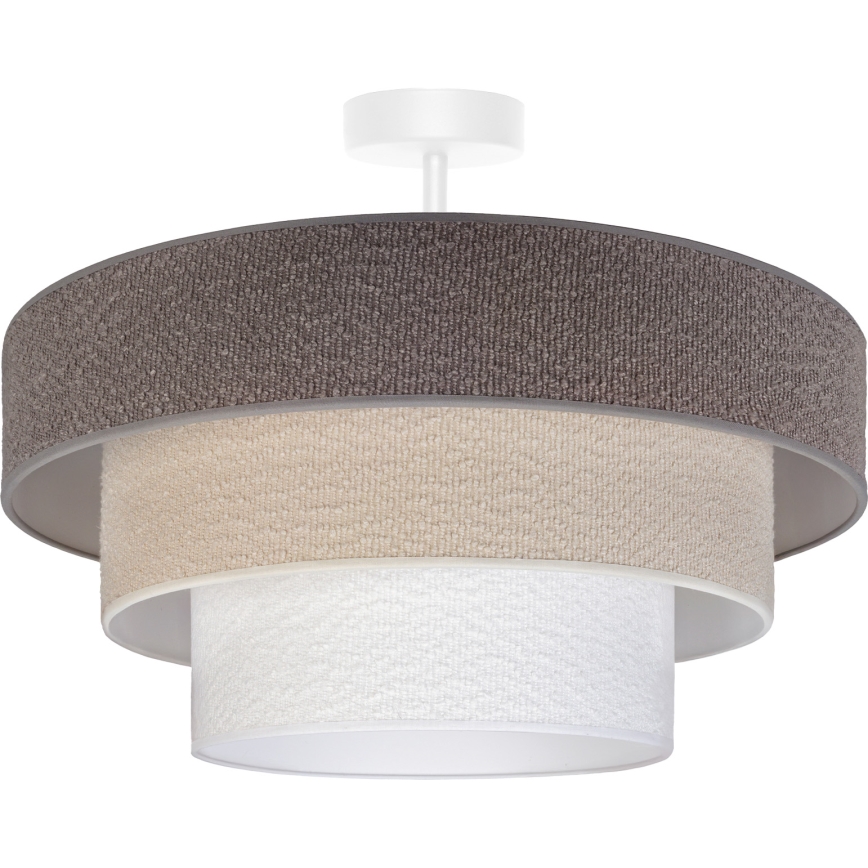 Brilagi - Plafonnier LUNETA à montage en surface 1xE27/60W/230V Ø 40 cm gris/crème/blanc