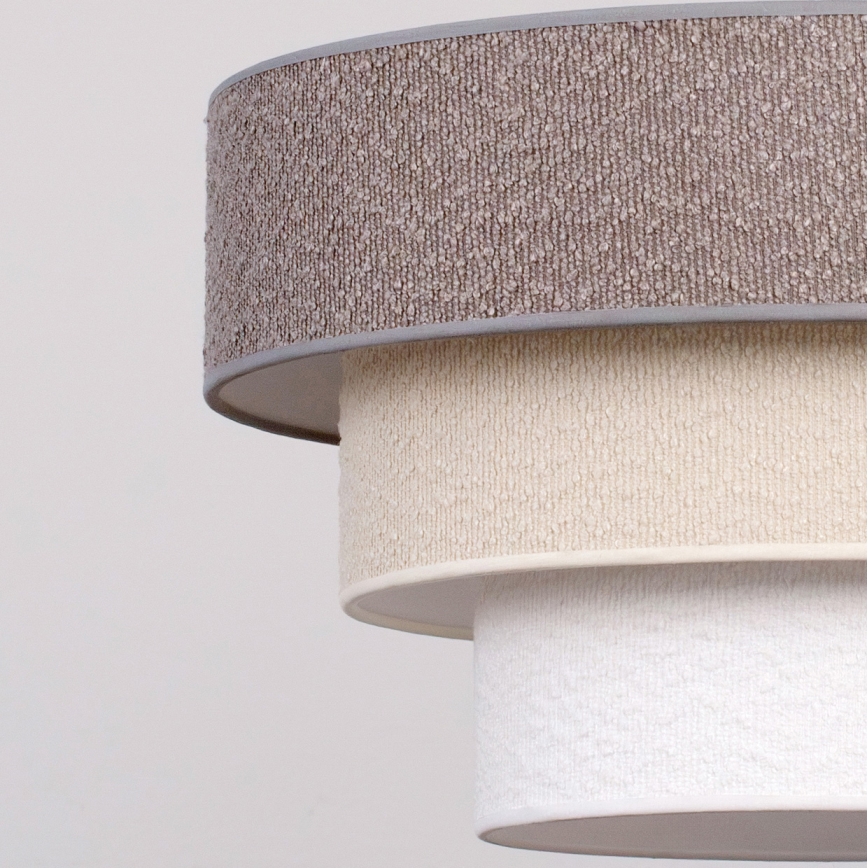 Brilagi - Plafonnier LUNETA à montage en surface 1xE27/60W/230V Ø 40 cm gris/crème/blanc