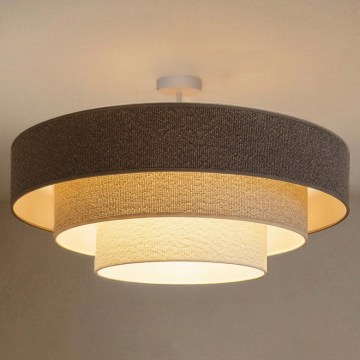 Brilagi - Plafonnier LUNETA à montage en surface 3xE27/60W/230V Ø 80 cm gris/crème/blanc