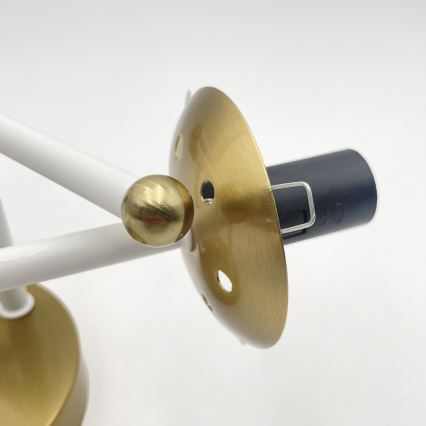 Brilagi - Plafonnier MALIVA 3xE14/15W/230V doré/blanc