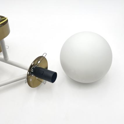 Brilagi - Plafonnier MALIVA 3xE14/15W/230V doré/blanc