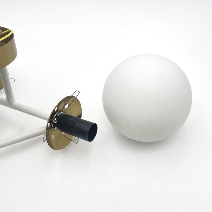 Brilagi - Plafonnier MALIVA 3xE14/15W/230V doré/blanc