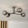 Brilagi - Plafonnier MALIVA 4xE14/15W/230V chrome mat/verre fumé