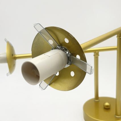 Brilagi - Plafonnier MALIVA 4xE14/15W/230V doré/blanc