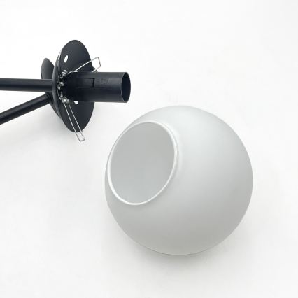 Brilagi - Plafonnier MALIVA 4xE14/15W/230V noir/blanc