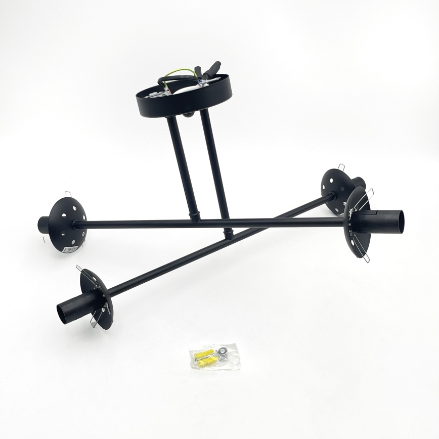 Brilagi - Plafonnier MALIVA 4xE14/15W/230V noir/fumé