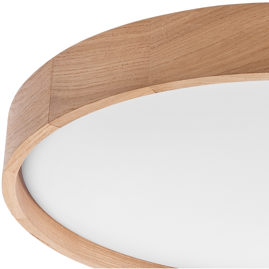 Brilagi - Plafonnier à intensité variable MANAROLA SMART LED/36W/230V 2700-6500K chêne d. 51 cm Wi-Fi + Télécommande Tuya