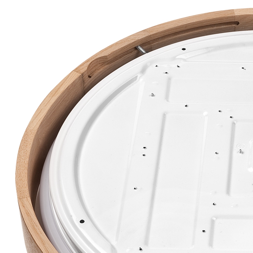 Brilagi - Plafonnier à intensité variable MANAROLA SMART LED/36W/230V 2700-6500K chêne d. 51 cm Wi-Fi + Télécommande Tuya