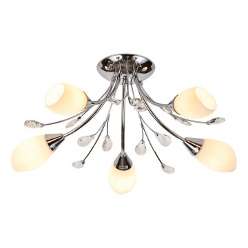 Brilagi - Plafonnier MEGAPOLIS 5xE14/60W/230V chrome brillant