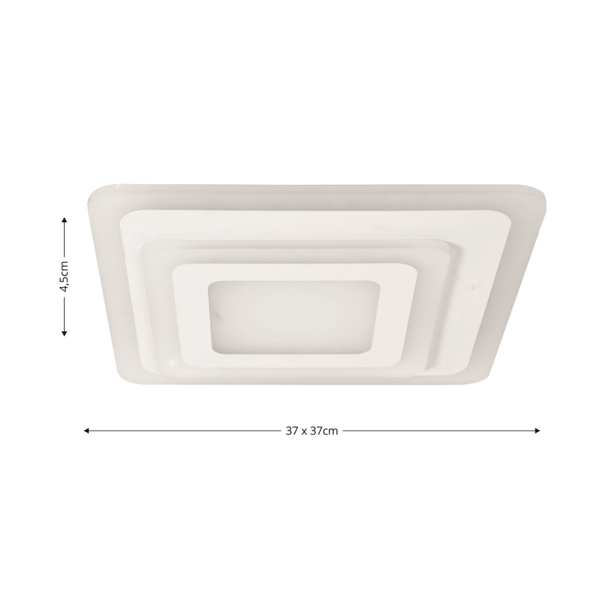 Brilagi - Plafonnier à intensité variable MODERN MINI LED/65W/230V 3000/4000/6000K 37x37 cm + Télécommande