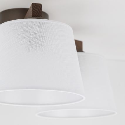 Brilagi - Plafonnier monté en surface LATTE 3xE27/15W/230V pin/blanc