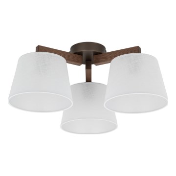 Brilagi - Plafonnier monté en surface LATTE 3xE27/60W/230V pin/blanc
