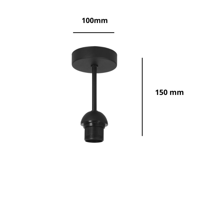 Brilagi - Plafonnier monté en surface PARTY 1xE27/60W/230V Ø 10 cm noir