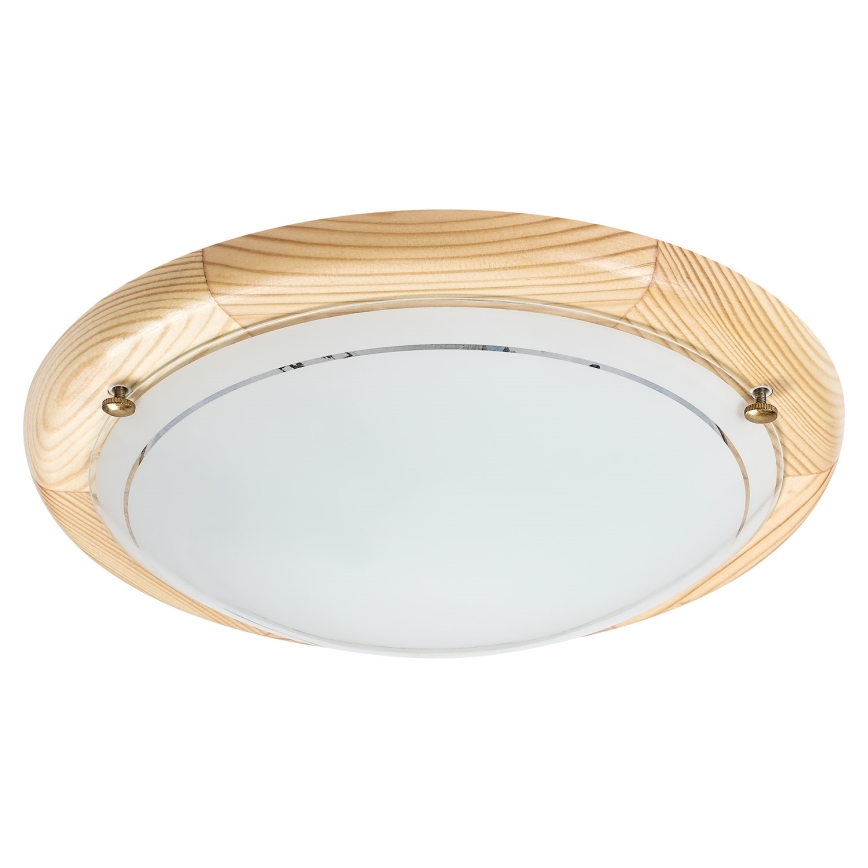 Brilagi - Plafonnier ORBIS 1xE27/60W/230V Ø 30 cm en pin