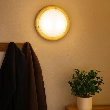Brilagi - Plafonnier ORBIS 2xE27/60W/230V Ø 38 cm en pin