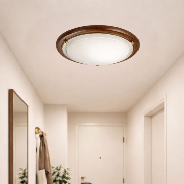 Brilagi - Plafonnier ORBIS 2xE27/60W/230V Ø 38 cm en pin