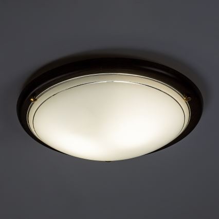 Brilagi - Plafonnier ORBIS 2xE27/60W/230V Ø 38 cm en pin