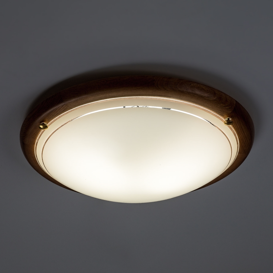 Brilagi - Plafonnier ORBIS 2xE27/60W/230V Ø 38 cm en pin