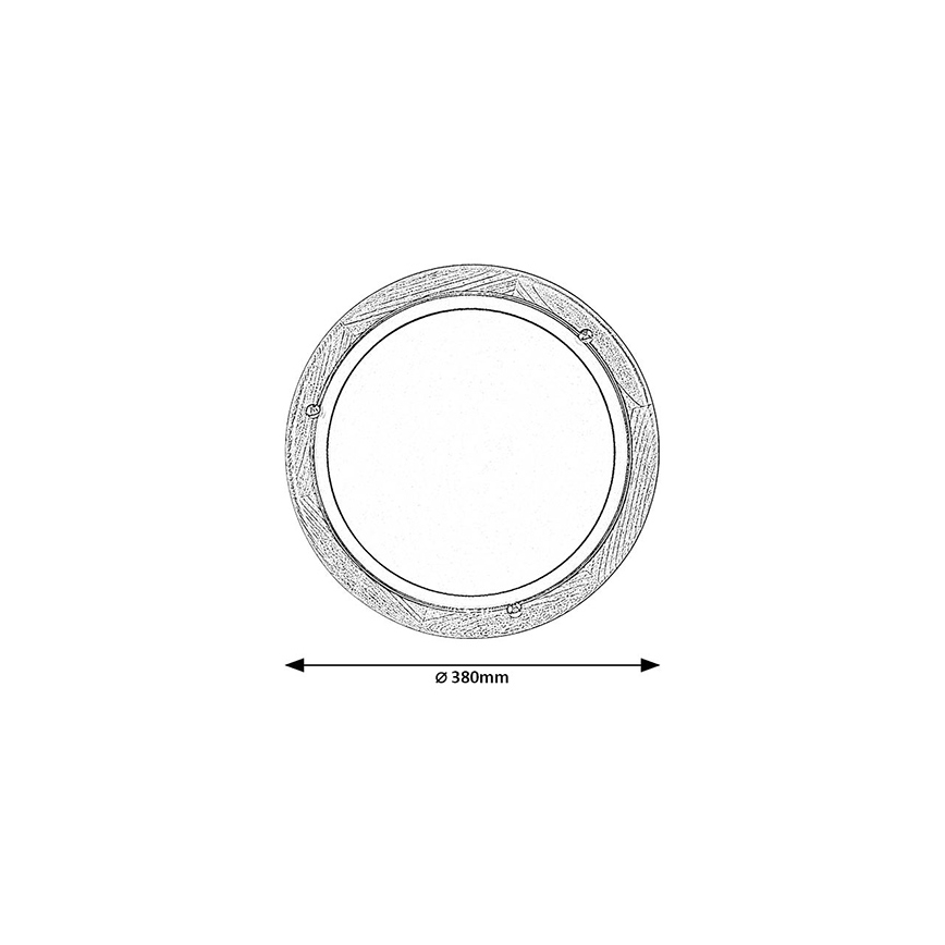 Brilagi - Plafonnier ORBIS 2xE27/60W/230V Ø 38 cm en pin