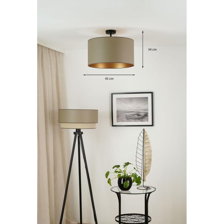 Brilagi - Plafonnier OREGON ROLLER VEGE 1xE27/15W/230V d. 45 cm gris