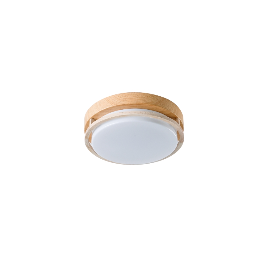 Brilagi - Plafonnier ORINO 2xE27/40W/230V diam. 27 cm décor bois/chêne