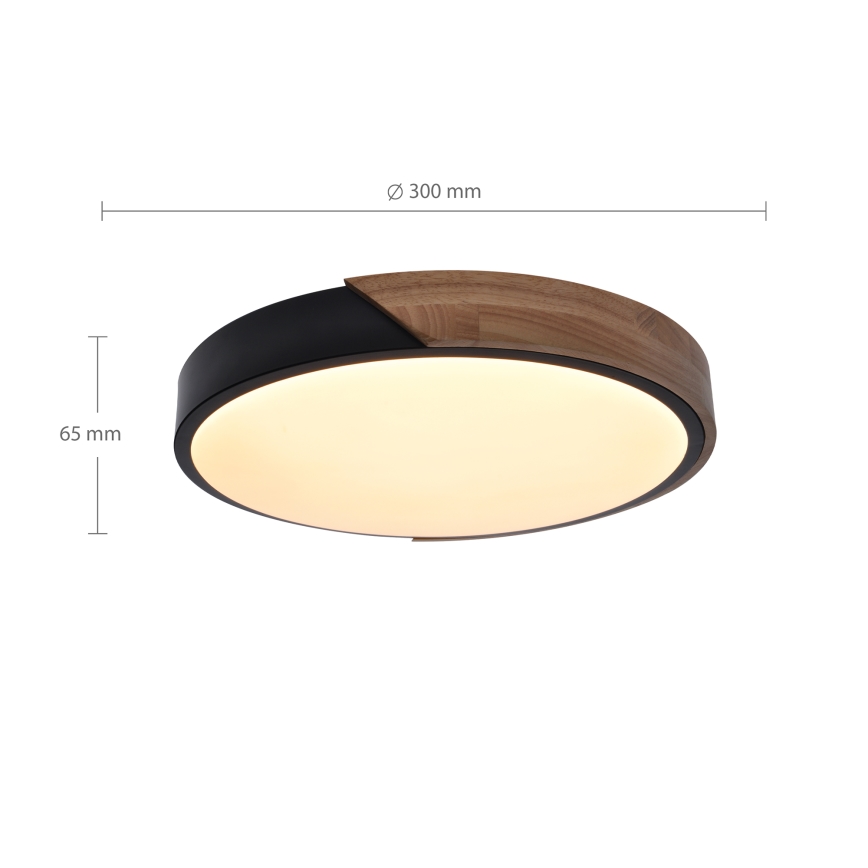 Brilagi - Plafonnier PILANA LED/24W/230V chêne d. 30 cm