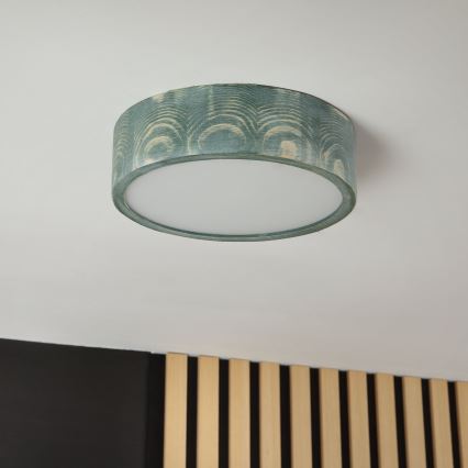 Brilagi - Plafonnier PINO 1xE27/15W/230V en pin vert, Ø 27,5 cm