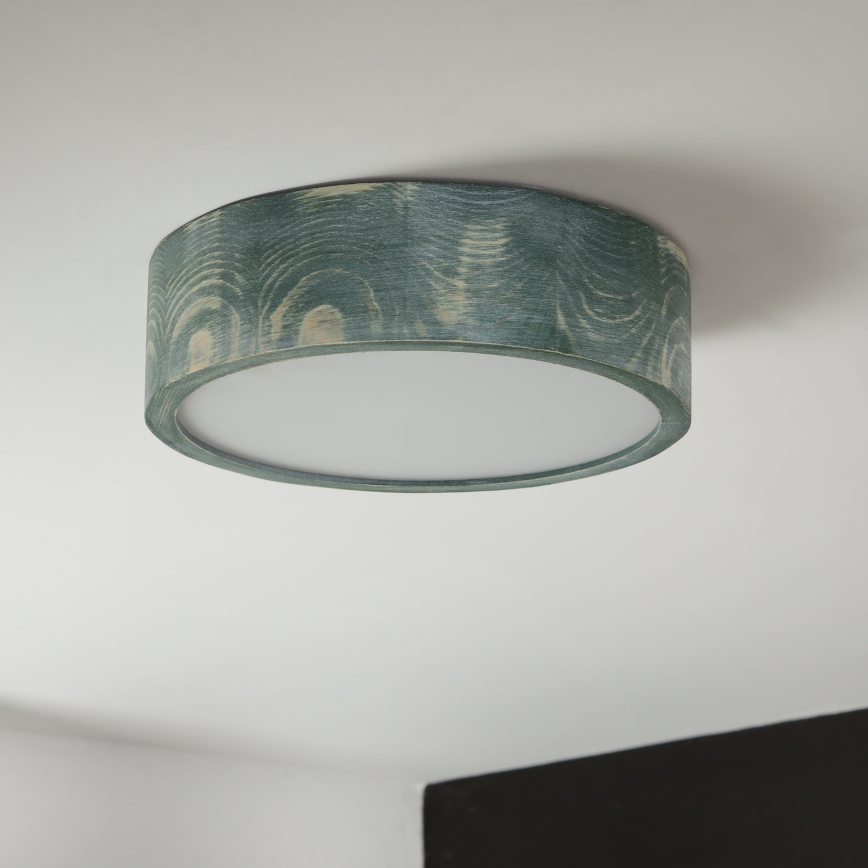 Brilagi - Plafonnier PINO 1xE27/15W/230V en pin vert, Ø 27,5 cm