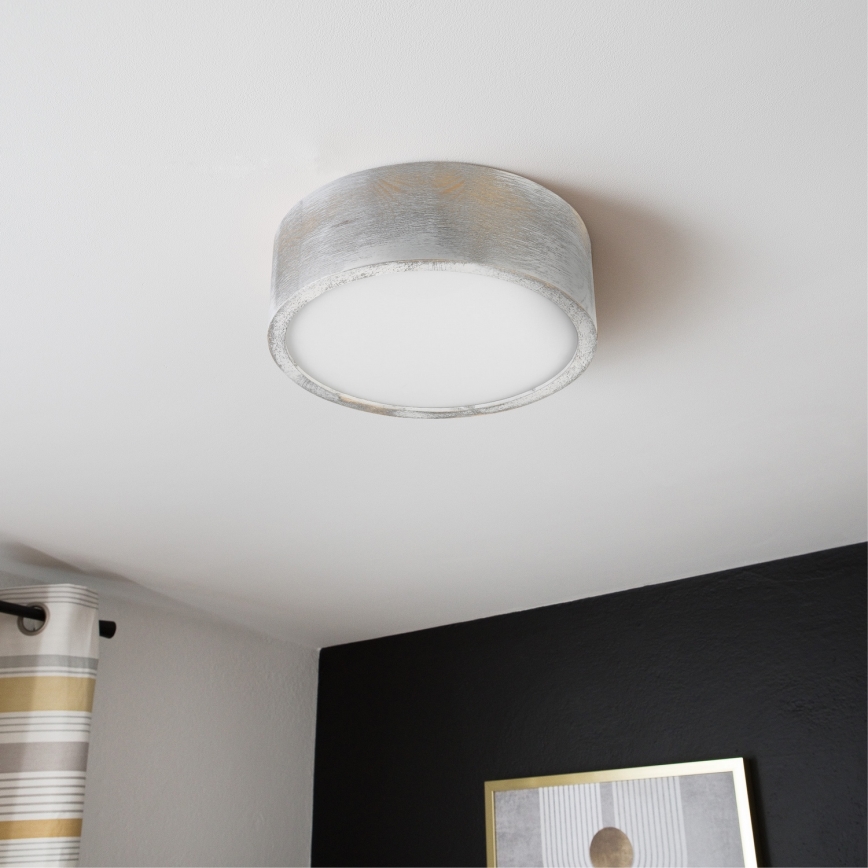 Brilagi - Plafonnier PINO 1xE27/15W/230V pin/argent Ø 27,5 cm