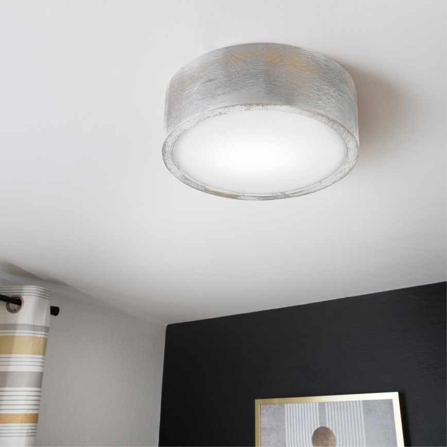 Brilagi - Plafonnier PINO 1xE27/15W/230V pin/argent Ø 27,5 cm