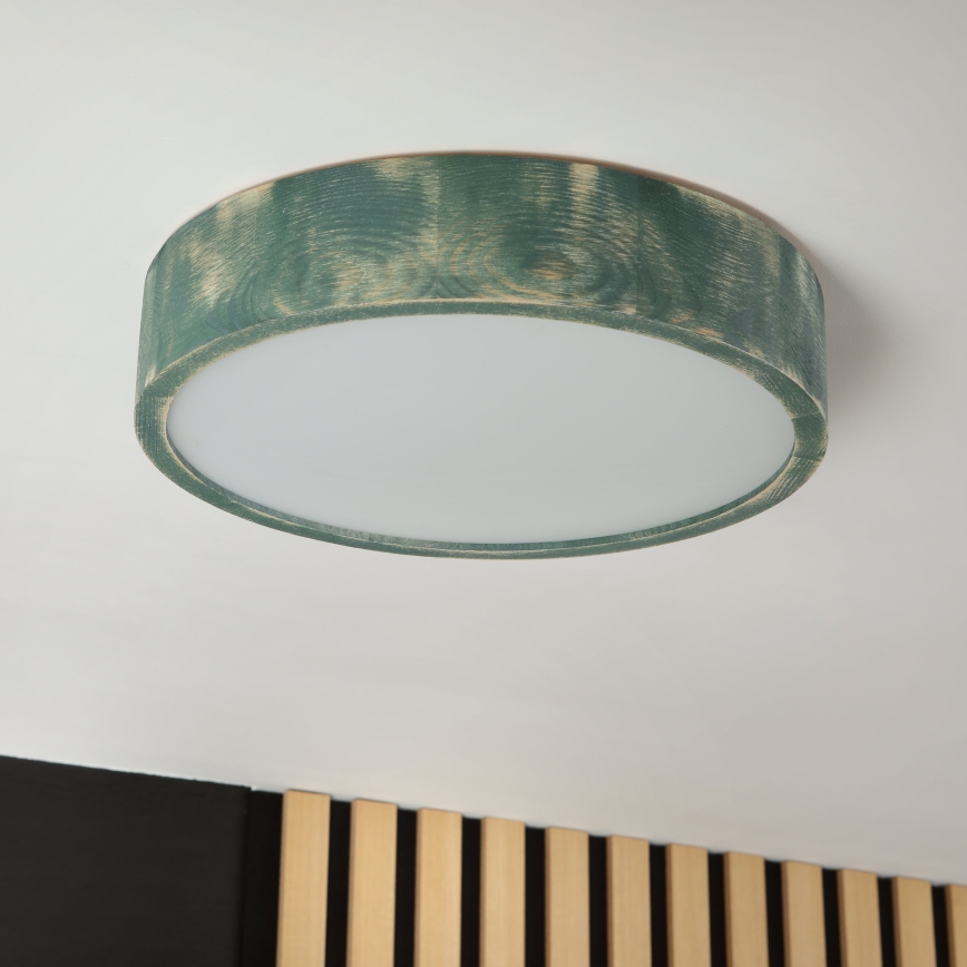 Brilagi - Plafonnier PINO 2xE27/15W/230V pin/vert Ø 37,5 cm