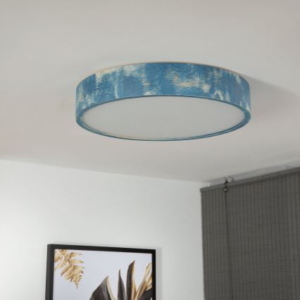 Brilagi - Plafonnier PINO 3xE27/15W/230V pin/bleu Ø 47,5 cm