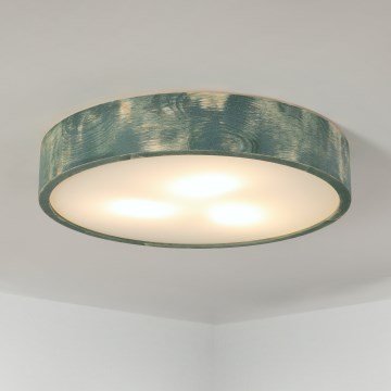 Brilagi - Plafonnier PINO 3xE27/15W/230V, pin/vert, Ø 47,5 cm