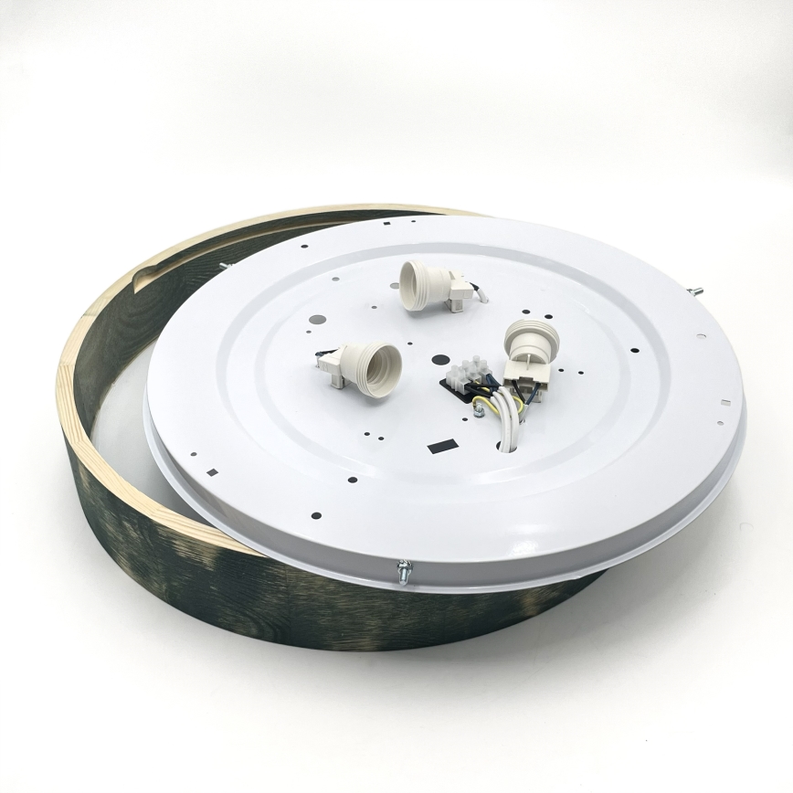 Brilagi - Plafonnier PINO 3xE27/15W/230V, pin/vert, Ø 47,5 cm