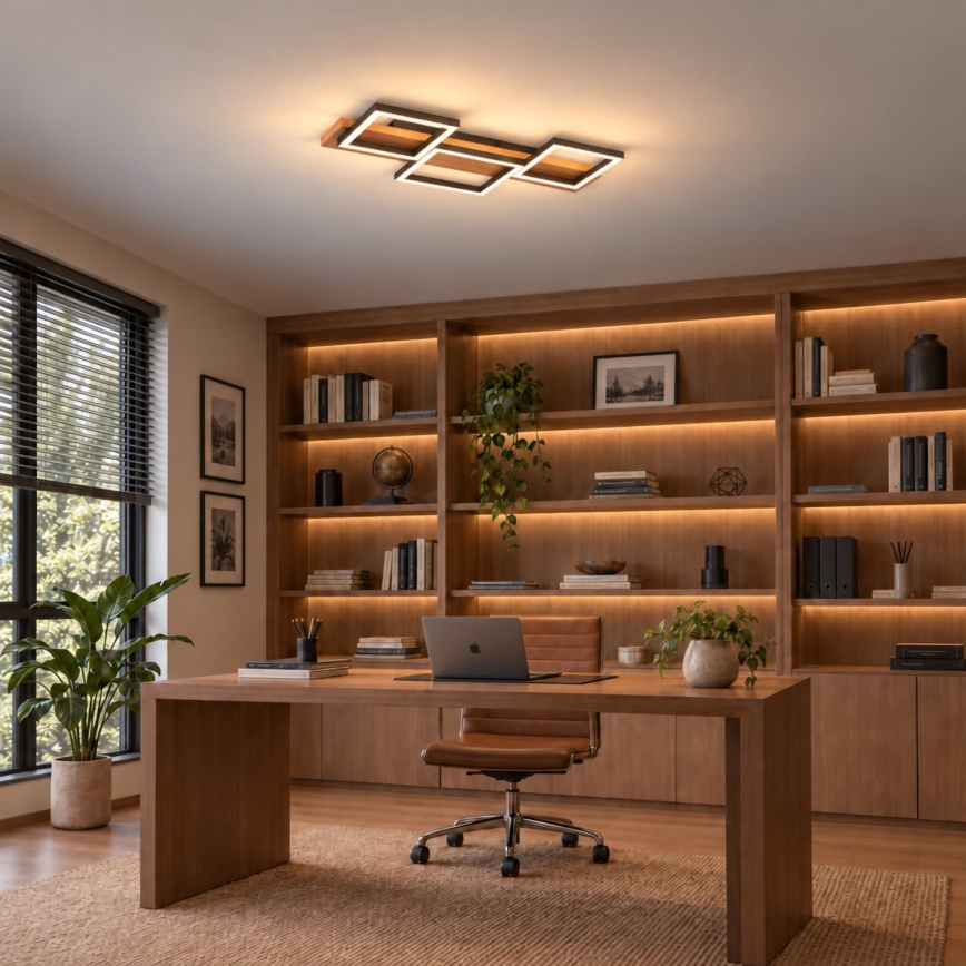 BRILAGI - Plafonnier PLANK LED/30W/230V 4000K 34,5x65 cm bois