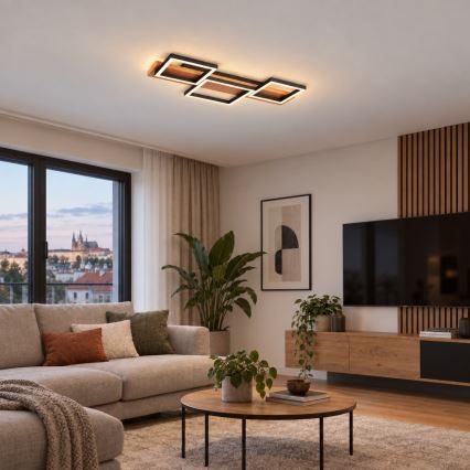 BRILAGI - Plafonnier PLANK LED/30W/230V 4000K 34,5x65 cm bois