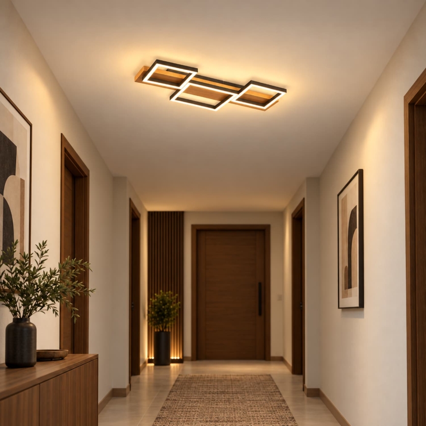 BRILAGI - Plafonnier PLANK LED/30W/230V 4000K 34,5x65 cm bois