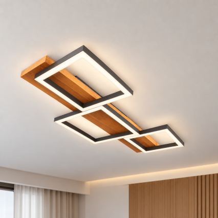 BRILAGI - Plafonnier PLANK LED/30W/230V 4000K 34,5x65 cm bois