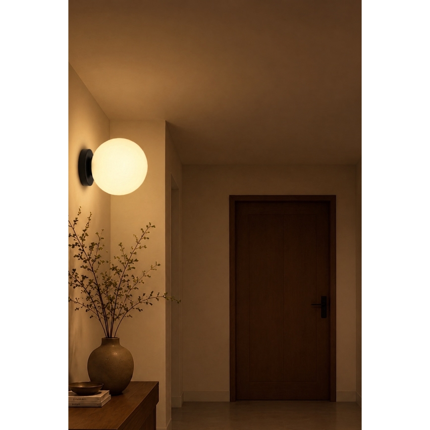 BRILAGI - Plafonnier POLOS 1xE27/40W/230V Ø 30 cm noir