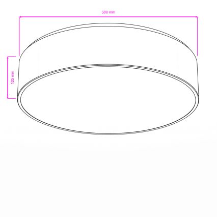 BRILAGI - Plafonnier POOL 4xE27/15W/230V Ø 50 cm IP54 noir