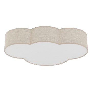 Brilagi - Plafonnier pour chambre d'enfant NIMBUS 4xE27/15W/230V 46x63 cm beige
