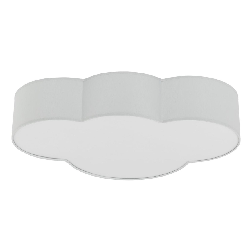 Brilagi - Plafonnier pour enfants NIMBUS 4xE27/15W/230V 46x63 cm gris