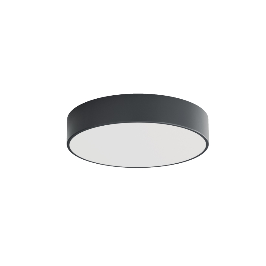 Brilagi - Plafonnier pour salle de bains CLARE avec détecteur de mouvement et capteur crépusculaire, 3xE27/24W/230V, Ø 40 cm, anthracite, IP54