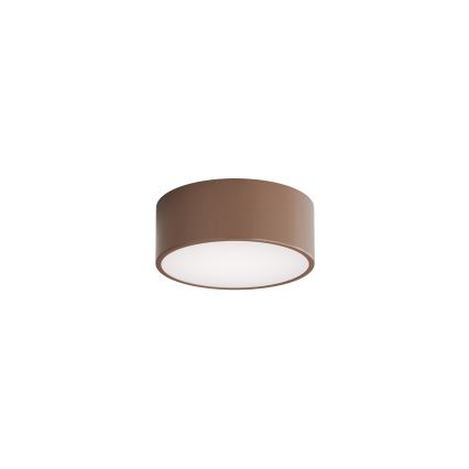 Brilagi - Plafonnier de salle de bains CLARE avec détecteur de mouvement et détecteur crépusculaire 1xE27/24W/230V Ø 20 cm marron IP54