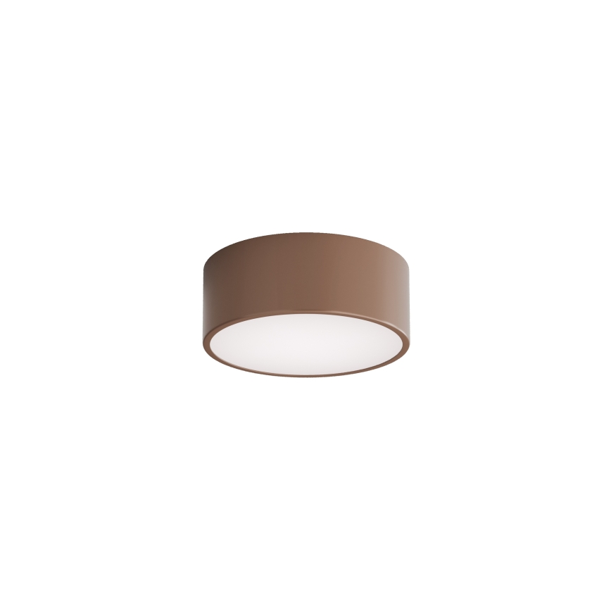 Brilagi - Plafonnier de salle de bains CLARE avec détecteur de mouvement et détecteur crépusculaire 1xE27/24W/230V Ø 20 cm marron IP54