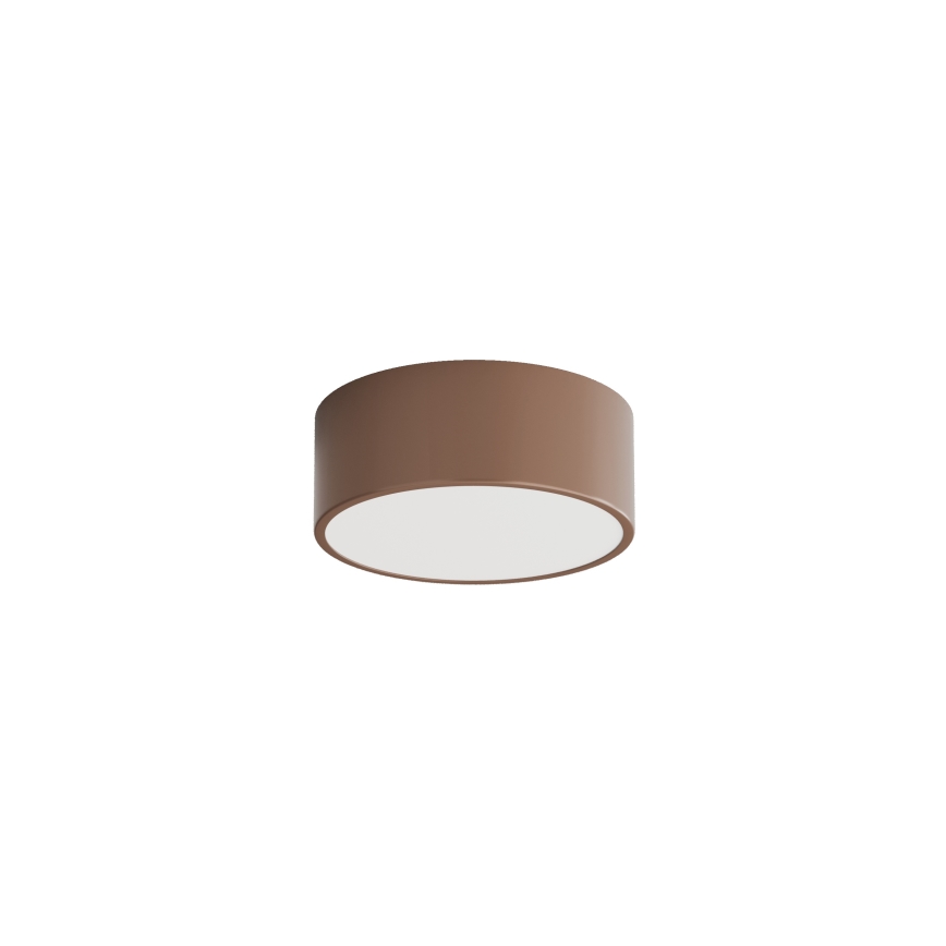 Brilagi - Plafonnier de salle de bains CLARE avec détecteur de mouvement et détecteur crépusculaire 1xE27/24W/230V Ø 20 cm marron IP54