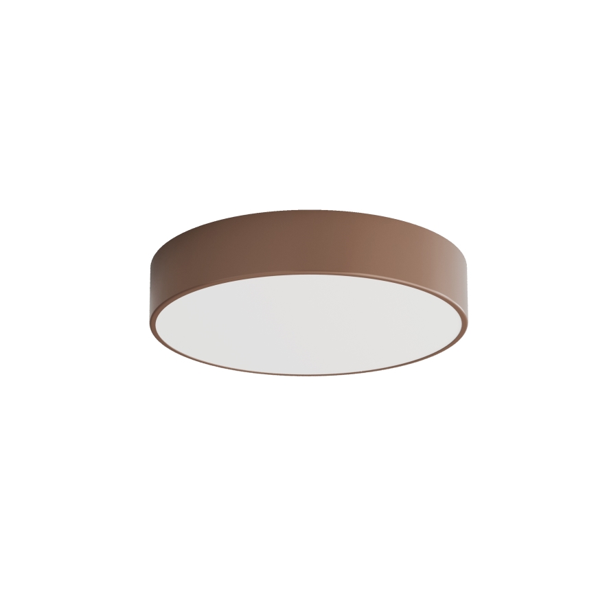 Brilagi - Plafonnier pour salle de bains CLARE Ø 40 cm 3xE27/24W/230V, marron, avec capteur de mouvement et capteur crépusculaire, IP54