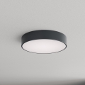 Brilagi - Plafonnier pour salle de bains CLARE avec détecteur de mouvement et capteur crépusculaire, 3xE27/24W/230V, Ø 40 cm, anthracite, IP54