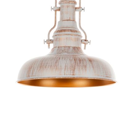 Brilagi - Plafonnier PYRONIC 1xE27/40W/230V Ø 32 cm crème/patine